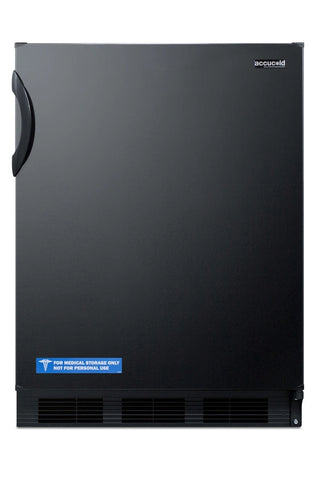 Summit FF7BKBI 24" Wide Built-In All-Refrigerator Commercial NSF-7 Black, 5.5 cu.ft.