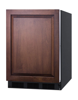 Summit FF7BKBIIF 24" Wide Built-In Panel-Ready All-Refrigerator Commercial NSF-7, Black (Panel Not Included), 5.5 cu.ft.
