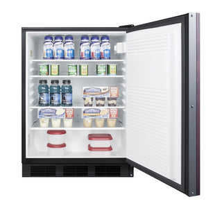 Summit FF7BKBIIFADA 24" Wide Built-In ADA Panel-Ready All-Refrigerator Commercial NSF-7, 5.5 cu.ft. (Panel Not Included)