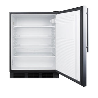 Summit FF7BKBISSHVADA 24" Wide Built-In ADA Stainless Steel All-Refrigerator Commercial NSF-7, 5.5 cu.ft.  