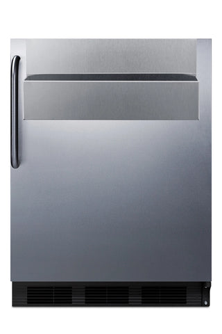 Summit FF7BKBISSTBADASR 24" Wide Built-In ADA Compliant All-Refrigerator with Speed Rail Commercial NSF-7, 5.5 cu.ft.