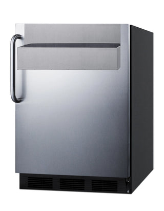 Summit FF7BKBISSTBADASR 24" Wide Built-In ADA Compliant All-Refrigerator with Speed Rail Commercial NSF-7, 5.5 cu.ft.