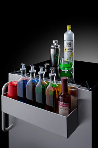 Summit FF7BKBISSTBADASR 24" Wide Built-In ADA Compliant All-Refrigerator with Speed Rail Commercial NSF-7, 5.5 cu.ft.