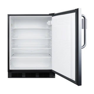 Summit FF7BKSSTBSR 24" Wide All-Refrigerator with Speed Rail NSF-7 Approved, 5.5 cu.ft.