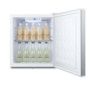 Summit FFAR25L7BICSS 17" Compact Built-In All-Refrigerator with Stainless Steel Exterior, 1.7 cu.ft.
