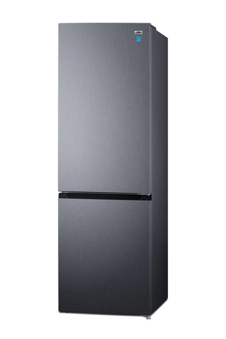 Summit FFBF1031PL 24" Wide 10.5 cu. ft. Bottom-Mount Refrigerator, Counter Depth, Stainless Steel 