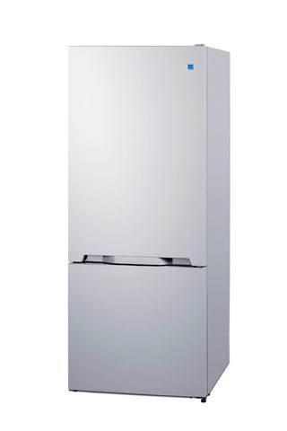 Summit FFBF151W 28" Wide 15.1 cu. ft. ENERGY STAR Bottom-Mount Refrigerator-Freezer, White