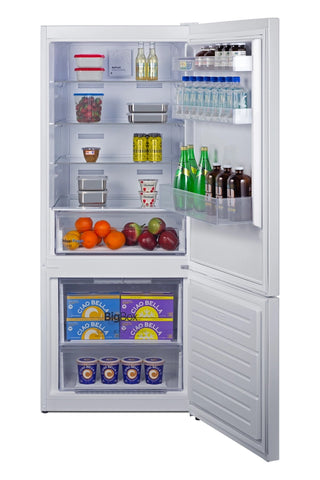 Summit FFBF151W 28" Wide 15.1 cu. ft. ENERGY STAR Bottom-Mount Refrigerator-Freezer, White