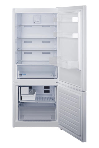 Summit FFBF151WIM 28" Wide 15.1 cu. ft. Bottom Mount Refrigerator-Freezer with Icemaker, White