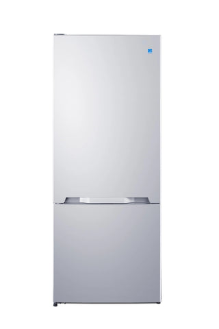 Summit FFBF151WIMLHD 28" Wide 15.1 cu. ft. Bottom Mount Refrigerator-Freezer with Icemaker, White