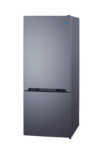 Summit FFBF154SS 28" Wide 15.1 cu. ft. Bottom Mount Refrigerator-Freezer, ENERGY STAR Stainless Steel