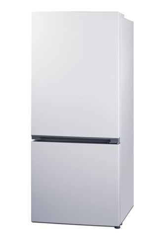 Summit FFBF172W 30" Wide 16.1 cu. ft. Bottom Mount Refrigerator-Freezer, Counter Depth, ENERGY STAR Certified