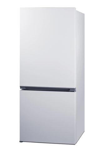 Summit FFBF172WLHD 30" Wide 16.1 cu. ft. Bottom Mount Refrigerator-Freezer, Counter-Depth, ENERGY STAR, White