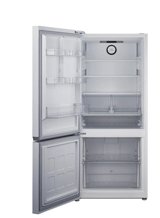 Summit FFBF172WLHD 30" Wide 16.1 cu. ft. Bottom Mount Refrigerator-Freezer, Counter-Depth, ENERGY STAR, White