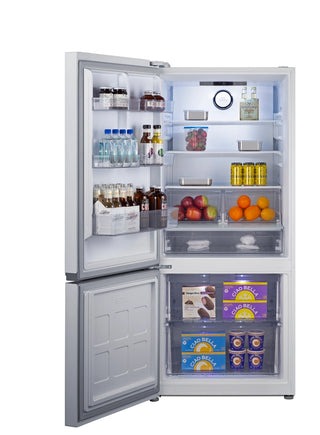 Summit FFBF172WLHD 30" Wide 16.1 cu. ft. Bottom Mount Refrigerator-Freezer, Counter-Depth, ENERGY STAR, White