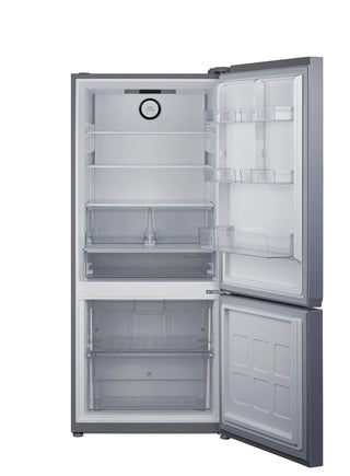 Summit FFBF173SS 30" Wide 16.1 cu. ft. Bottom Mount Refrigerator-Freezer, Counter Depth Stainless Steel