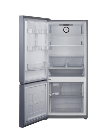 Summit FFBF174SSIMLHD 30" Wide Bottom Freezer Refrigerator with Icemaker, Counter Depth, ENERGY STAR