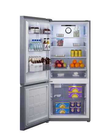 Summit FFBF174SSIMLHD 30" Wide Bottom Freezer Refrigerator with Icemaker, Counter Depth, ENERGY STAR