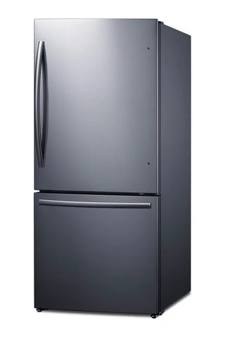 Summit FFBF179SSIM 31" Wide Bottom Freezer Refrigerator with Icemaker, 17.2 cu.ft.
