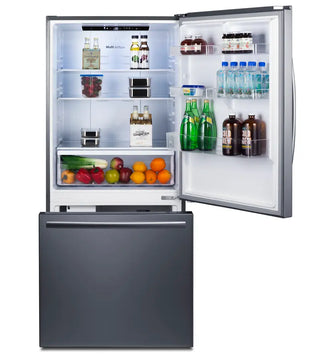 Summit FFBF179SSIM 31" Wide Bottom Freezer Refrigerator with Icemaker, 17.2 cu.ft.