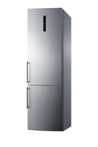 Summit FFBF181ES2 24" Wide Bottom Freezer Refrigerator, Digital Thermostats, 11.7 cu.ft.