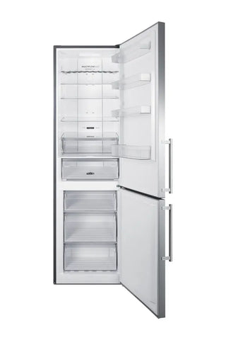Summit FFBF181ES2 24" Wide Bottom Freezer Refrigerator, Digital Thermostats, 11.7 cu.ft.