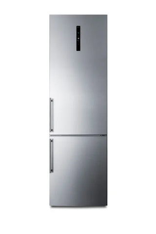 Summit FFBF181ES2IM 24" Wide Bottom Freezer Refrigerator with Factory-Installed Icemaker, Stainless Steel