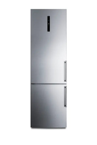 Summit FFBF181ES2IMLHD 24" Wide Bottom Freezer Refrigerator with Icemaker and Left Hand Door Swing, 11.7 cu.ft.
