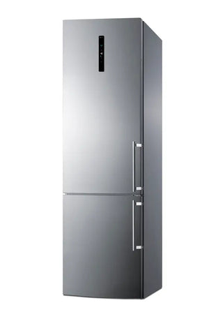 Summit FFBF181ES2IMLHD 24" Wide Bottom Freezer Refrigerator with Icemaker and Left Hand Door Swing, 11.7 cu.ft.