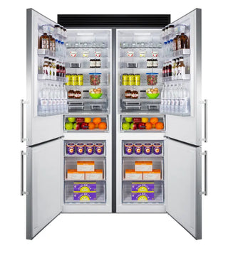 Summit FFBF181ES2KIT48 48" Wide Bottom Freezer Refrigerator Set, 23.4 cu.ft.