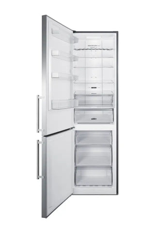 Summit FFBF181ES2LHD 24" Wide Bottom Freezer Refrigerator with Left Hand Door Swing, 11.7 cu.ft.