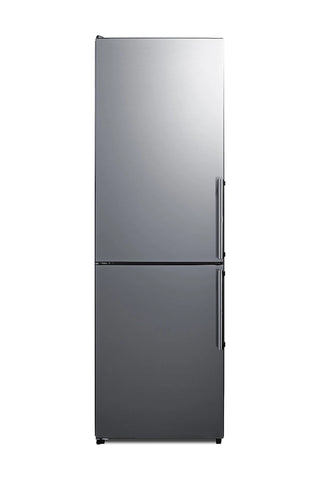 Summit FFBF235PLIMLHD 24" 10.8 cu.ft. Wide Bottom Freezer Refrigerator with Icemaker, Counter Depth, Left Hand Door