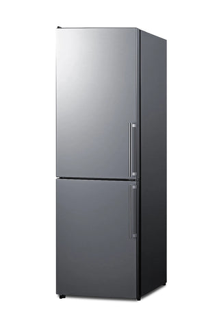 Summit FFBF235PLIMLHD 24" 10.8 cu.ft. Wide Bottom Freezer Refrigerator with Icemaker, Counter Depth, Left Hand Door
