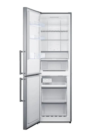Summit FFBF235PLLHD 24" Wide Bottom Freezer Refrigerator with Left Hand Door Swing, 10.8 cu.ft.