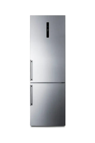 Summit FFBF249SS2IM 24" Wide Bottom Freezer Refrigerator with Factory-Installed Icemaker, 10.6 cu.ft.