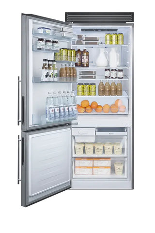 Summit FFBF279SSXH72LHD 28" Wide Bottom Freezer Refrigerator ENERGY STAR Certified, Left Hand Swing, 14.6 cu.ft.