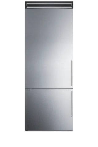Summit FFBF279SSXIMH72LHD 28" Wide Bottom Freezer Refrigerator with Icemaker, Left Hand Swing, 14.6 cu.ft.