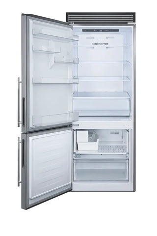 Summit FFBF279SSXIMH72LHD 28" Wide Bottom Freezer Refrigerator with Icemaker, Left Hand Swing, 14.6 cu.ft.