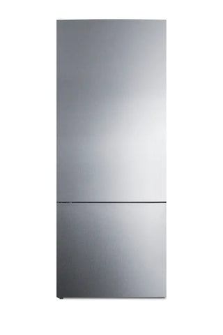 Summit FFBF279SSXIMLHD 28" Wide Bottom Freezer Refrigerator with Icemaker and Left Hand Door Swing, 14.6 cu.ft.