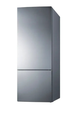 Summit FFBF279SSXIMLHD 28" Wide Bottom Freezer Refrigerator with Icemaker and Left Hand Door Swing, 14.6 cu.ft.
