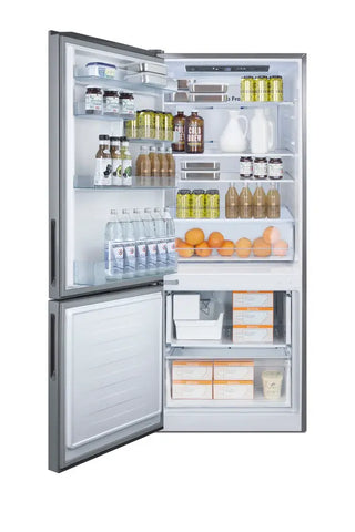 Summit FFBF279SSXIMLHD 28" Wide Bottom Freezer Refrigerator with Icemaker and Left Hand Door Swing, 14.6 cu.ft.