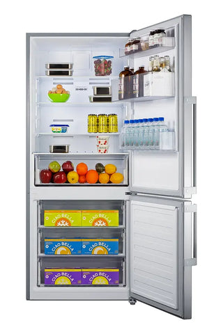 Summit FFBF283SS 28" Wide Bottom Freezer Refrigerator ENERGY STAR Certified, 14.0 cu.ft.