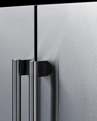 Summit FFRF24SSCSS 24" Wide Built-In Refrigerator-Freezer with Full Stainless Steel Exterior, 3.78 cu.ft.
