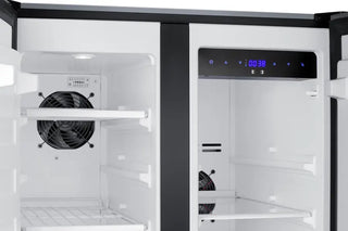 Summit FFRF24SSCSS 24" Wide Built-In Refrigerator-Freezer with Full Stainless Steel Exterior, 3.78 cu.ft.