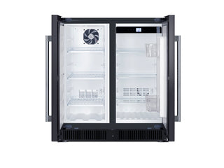 Summit FFRF3070BL 30" Wide 5.1 cu.ft. Built-In Refrigerator-Freezer, Undercounter Black