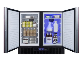 Summit FFRF36IF 36" Wide Built-In Refrigerator-Freezer (Panels Not Included) NSF-7 Approved, 5.8 cu.ft.