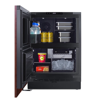 Summit FFRF5IMPNRLHD 24" Wide 3.2 cu.ft. Built-In Undercounter Refrigerator-Freezer with Icemaker 