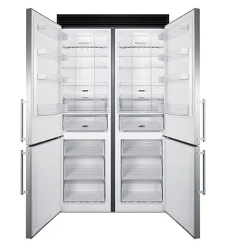 Summit GRILL48B Decorative Refrigerator Grill for Two Side-by-Side FFBF181ES2 (Black)