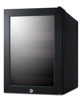 Summit LX114LPT1 BeautiFridge 14`` Compact Cosmetics Cooler with Mirror-Tinted Glass Door, Matte Blush Pink Shelving