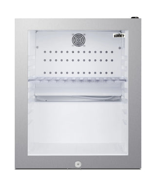 Summit MB13GLSSLHD 16" Wide Compact Glass Door Minibar Refrigerator, Left Hand Door, 0.9 cu.ft. 
